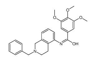 N-(2-benzyl-3,4-dihydro-1H-isoquinolin-5-yl)-3,4,5-trimethoxybenzamide结构式