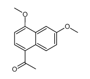 4,6-dimethoxy-1-naphthylmethyl ketone结构式