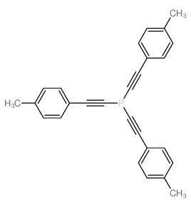 tris[2-(4-methylphenyl)ethynyl]phosphane结构式
