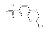 3-oxo-4H-1,4-benzothiazine-6-sulfonyl chloride Structure