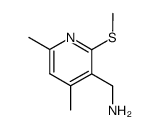 3-aminomethyl-4,6-dimethyl-2-methylthiopyridine结构式