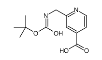 2-(((tert-Butoxycarbonyl)amino)methyl)isonicotinic acid Structure