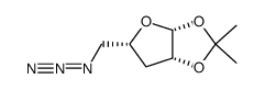 (3aR,5R,6aR)-5-(azidomethyl)-2,2-dimethyltetrahydrofuro[2,3-d][1,3]dioxole结构式