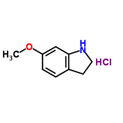 6-Methoxyindoline hydrochloride (1:1) structure