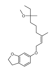 6-(7-methoxy-3,7-dimethylnon-2-enoxy)-2,3-dihydro-1-benzofuran Structure