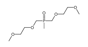 1-methoxy-2-[[2-methoxyethoxymethyl(methyl)phosphoryl]methoxy]ethane Structure