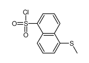 5-methylsulfanylnaphthalene-1-sulfonyl chloride结构式