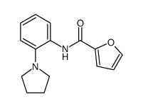 2-Furancarboxamide,N-[2-(1-pyrrolidinyl)phenyl]-(9CI) Structure