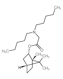 [(1S,2S,4R)-1,7,7-trimethylnorbornan-2-yl] 2-(dipentylamino)acetate结构式