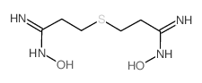 Propanimidamide,3,3'-thiobis[N-hydroxy- Structure