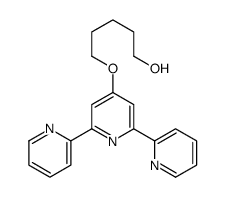 5-(2,6-dipyridin-2-ylpyridin-4-yl)oxypentan-1-ol Structure
