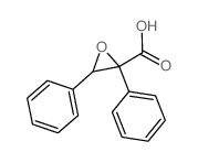 Oxiranecarboxylic acid, 2,3-diphenyl-, trans- (9CI) structure