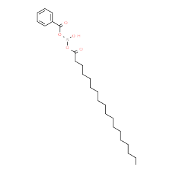 (benzoato-O,O')hydroxy(octadecanoato-O,O')aluminium Structure