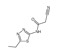 2-cyano-N-(5-ethyl-[1,3,4]-thiadiazol-2-yl)acetamide结构式