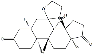 7,7-(Ethylenebisoxy)-5α-androstane-3,17-dione结构式