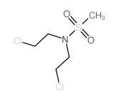 Methanesulfonamide,N,N-bis(2-chloroethyl)-结构式