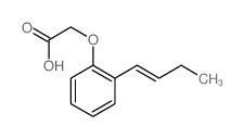 2-[2-[(E)-but-1-enyl]phenoxy]acetic acid Structure