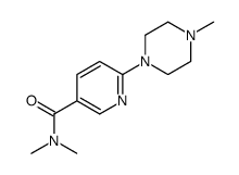 N,N-dimethyl-6-(4-methylpiperazin-1-yl)pyridine-3-carboxamide Structure