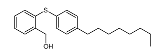 [2-(4-octylphenyl)sulfanylphenyl]methanol Structure