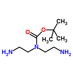 叔丁基双(2-氨基乙基)氨基甲酸酯结构式