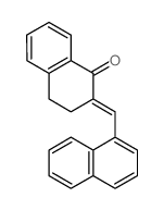 1(2H)-Naphthalenone,3,4-dihydro-2-(1-naphthalenylmethylene)- Structure