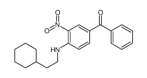 [4-(2-cyclohexylethylamino)-3-nitrophenyl]-phenylmethanone Structure