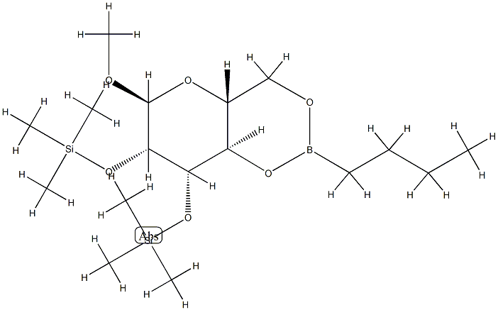alpha-D-Mannopyranoside, methyl 2,3-bis-O-(trimethylsilyl)-, cyclic bu tylboronate picture