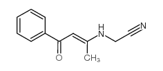 2-[(1-METHYL-3-OXO-3-PHENYL-1-PROPENYL)AMINO]ACETONITRILE structure