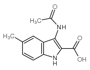 3-ACETYLAMINO-5-METHYL-1H-INDOLE-2-CARBOXYLIC ACID structure