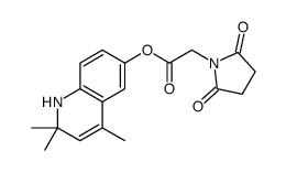 (2,2,4-trimethyl-1H-quinolin-6-yl) 2-(2,5-dioxopyrrolidin-1-yl)acetate结构式