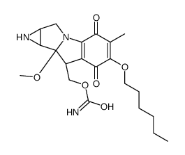 7-Hexyloxy-7-demethoxymitomycin A结构式