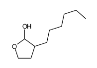 3-hexyloxolan-2-ol Structure