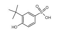 2-t-butylphenol-4-sulphonic acid结构式