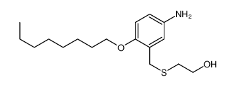 2-[(5-amino-2-octoxyphenyl)methylsulfanyl]ethanol结构式