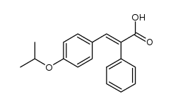 α-phenyl-p-isopropoxycinnamic acid结构式