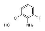 2-chloro-6-fluoroaniline hydrochloride结构式