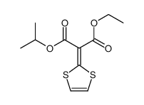 1-O-ethyl 3-O-propan-2-yl 2-(1,3-dithiol-2-ylidene)propanedioate结构式