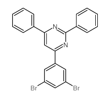 4-(3,5-Dibromophenyl)-2,6-diphenylpyrimidine structure