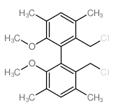 1,1'-Biphenyl,2,2'-bis(chloromethyl)-6,6'-dimethoxy-3,3',5,5'-tetramethyl- Structure