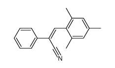 β-(2,4,6-Trimethylphenyl)-α-phenyl-acrylnitril Structure