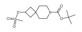 tert-butyl 2-(methylsulfonyloxy)-7-azaspiro[3.5]nonane-7-carboxylate结构式