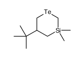 5-tert-butyl-3,3-dimethyl-1,3-tellurasilinane结构式