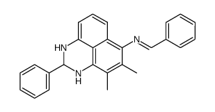 benzylidene-(4,5-dimethyl-2-phenyl-2,3-dihydro-1H-perimidin-6-yl)-amine Structure