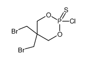 5,5-bis(bromomethyl)-2-chloro-2-sulfanylidene-1,3,2λ5-dioxaphosphinane结构式