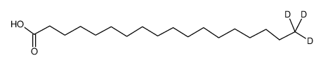 硬脂酸-18,18,18-d结构式