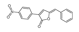 5-benzylidene-3-(4-nitrophenyl)furan-2-one结构式
