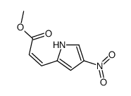 methyl 3-(4-nitro-1H-pyrrol-2-yl)prop-2-enoate Structure