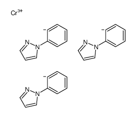 chromium(3+),1-phenylpyrazole Structure