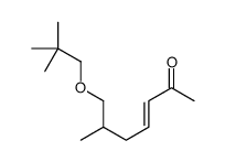 7-(2,2-dimethylpropoxy)-6-methylhept-3-en-2-one结构式