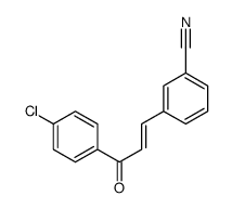 3-[3-(4-chlorophenyl)-3-oxoprop-1-enyl]benzonitrile Structure